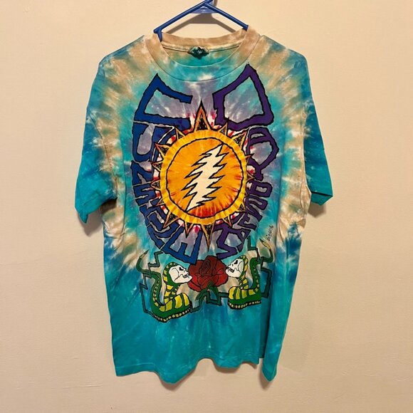 Liquid Blue Other - Vintage Grateful Dead Tee - 1990 summer tour - Official merch